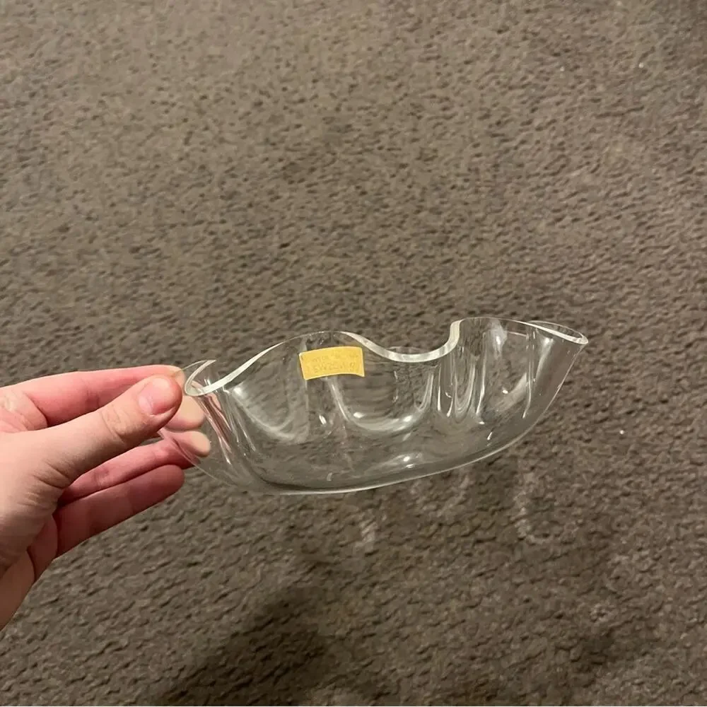 Vintage Clear Acrylic Fruit Bowl